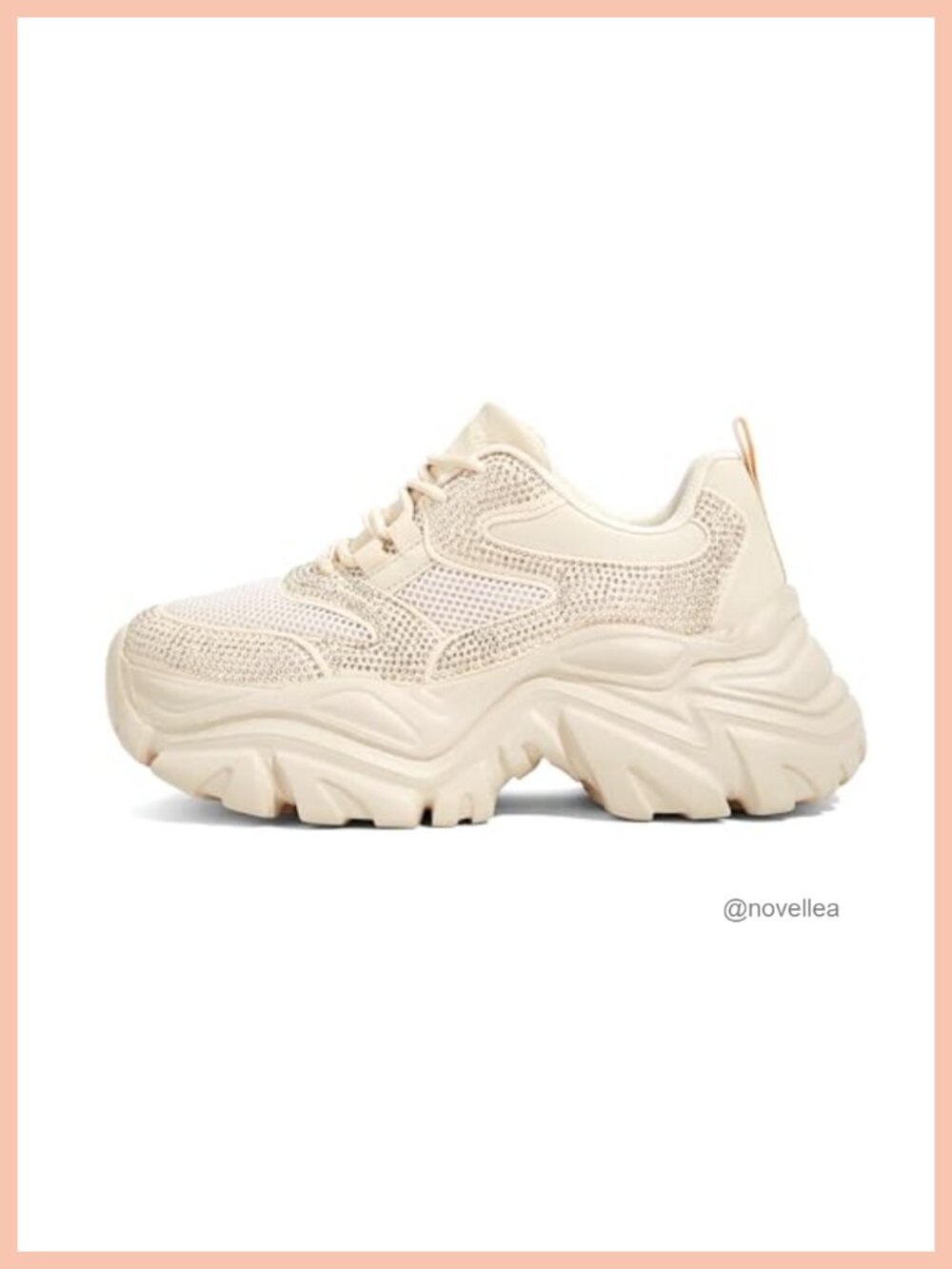 Platform Chunky Sneakers Memory Foam Comfortable Walking Shoes